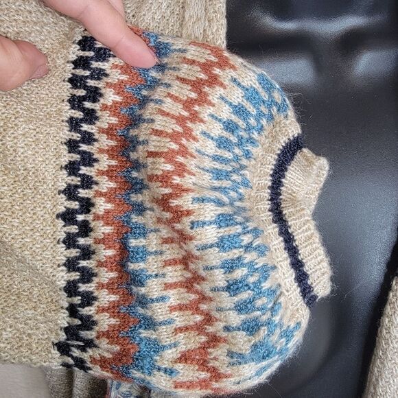 One World open front drape southwest cardigan sweater Size XL - Picture 4 of 6